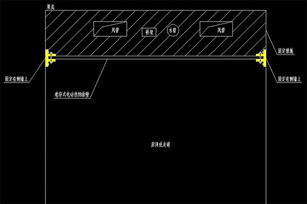 電動(dòng)擋煙垂壁安裝及聯(lián)動(dòng)測試